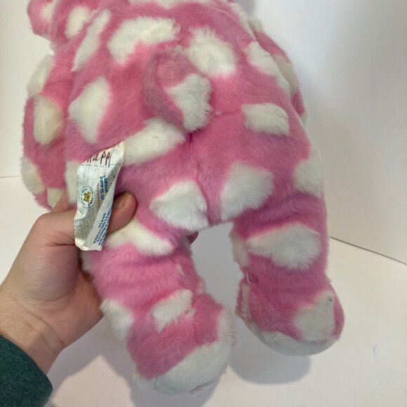 Build A Bear Hug Me Bear Magnet Hands Hearts Pink White Plush Stuffed Valentine - Picture 9 of 12